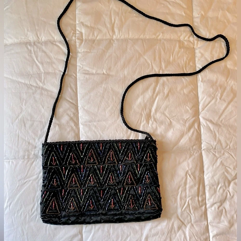 Y2K Vintage Regale Handmade Beaded crossbody Purse